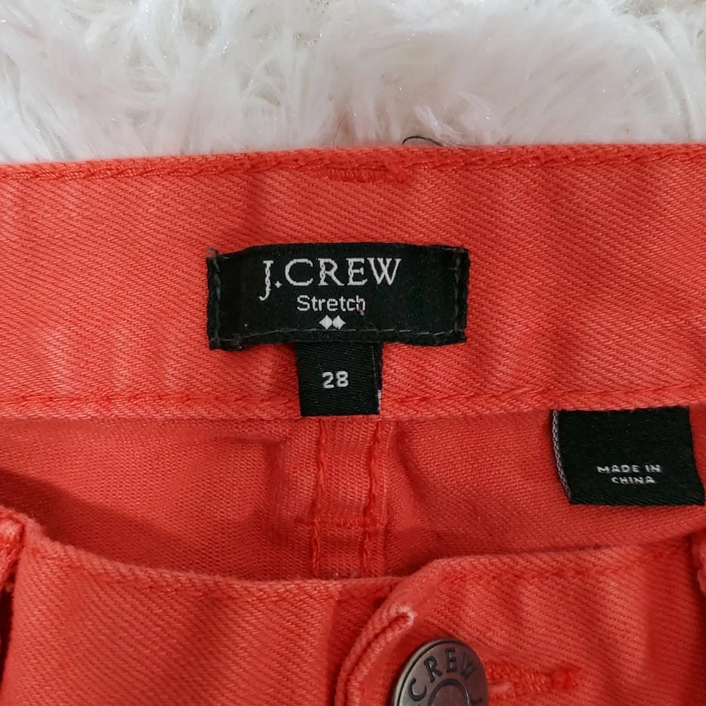 J. Crew Coral Toothpick Skinny Jeans Size 28